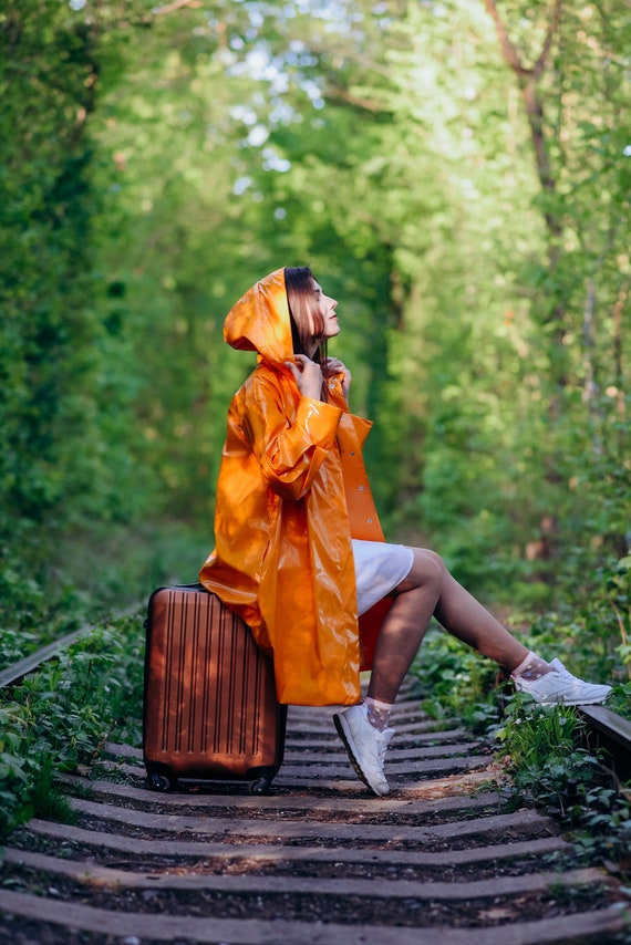 Women's Yellow Raincoat Premium Quality Water Resistant Etsy