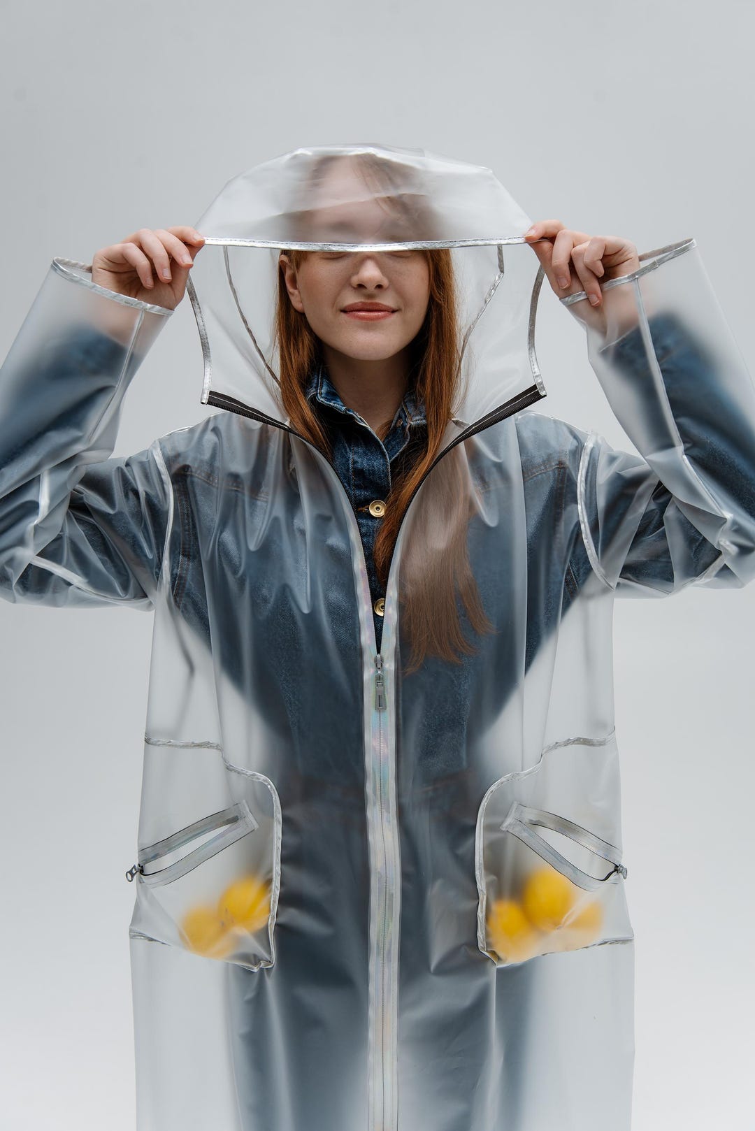Raincoat Clearance Clear Rainbow Raincoat Women's Transparent