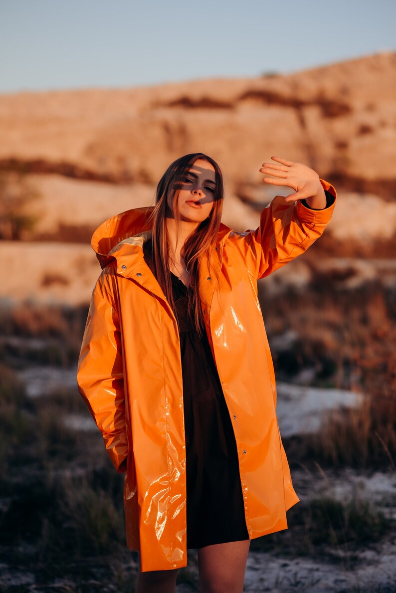 Women's Yellow Raincoat Premium Quality Water Resistant Etsy