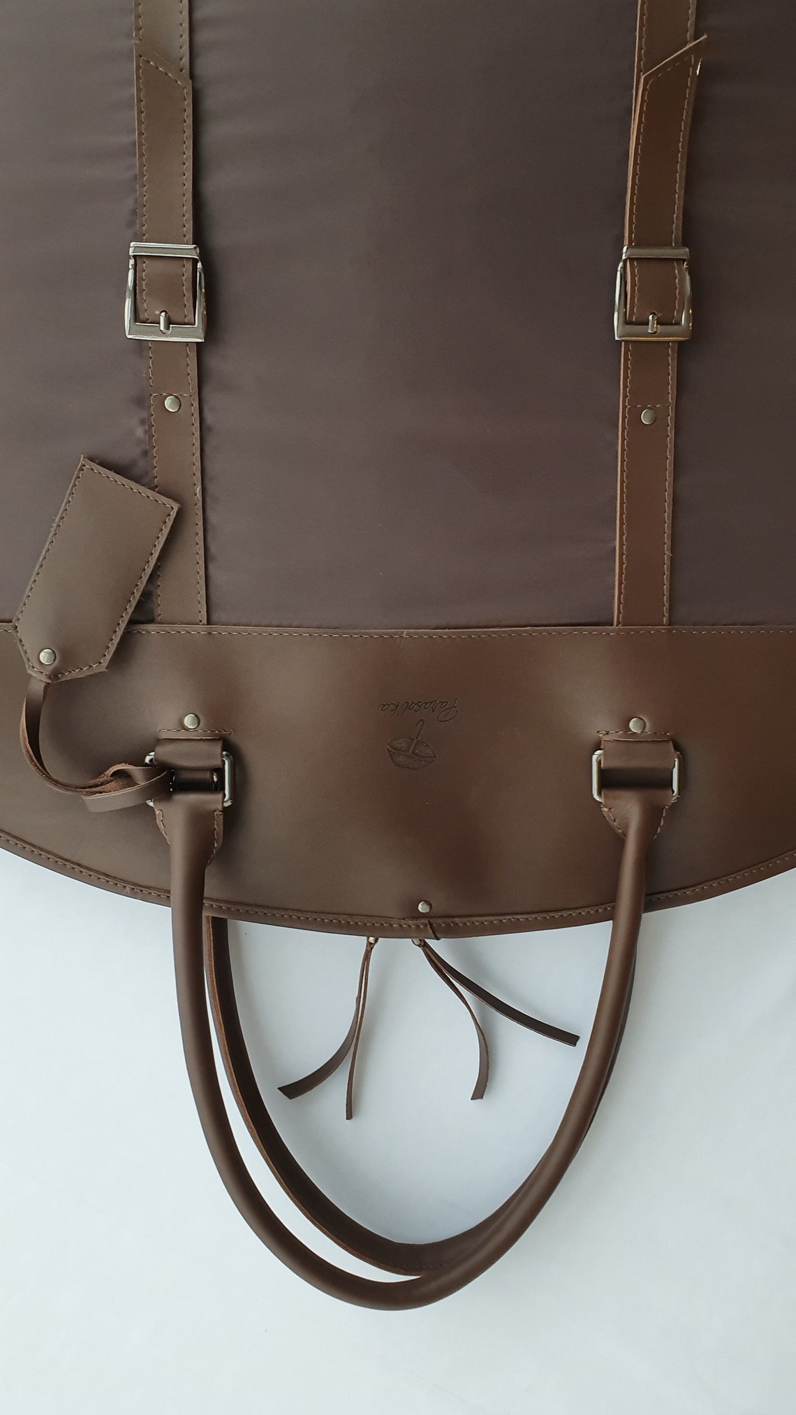 Leather Garment Bag Travel Garment Bag Carryon Garment Bag With