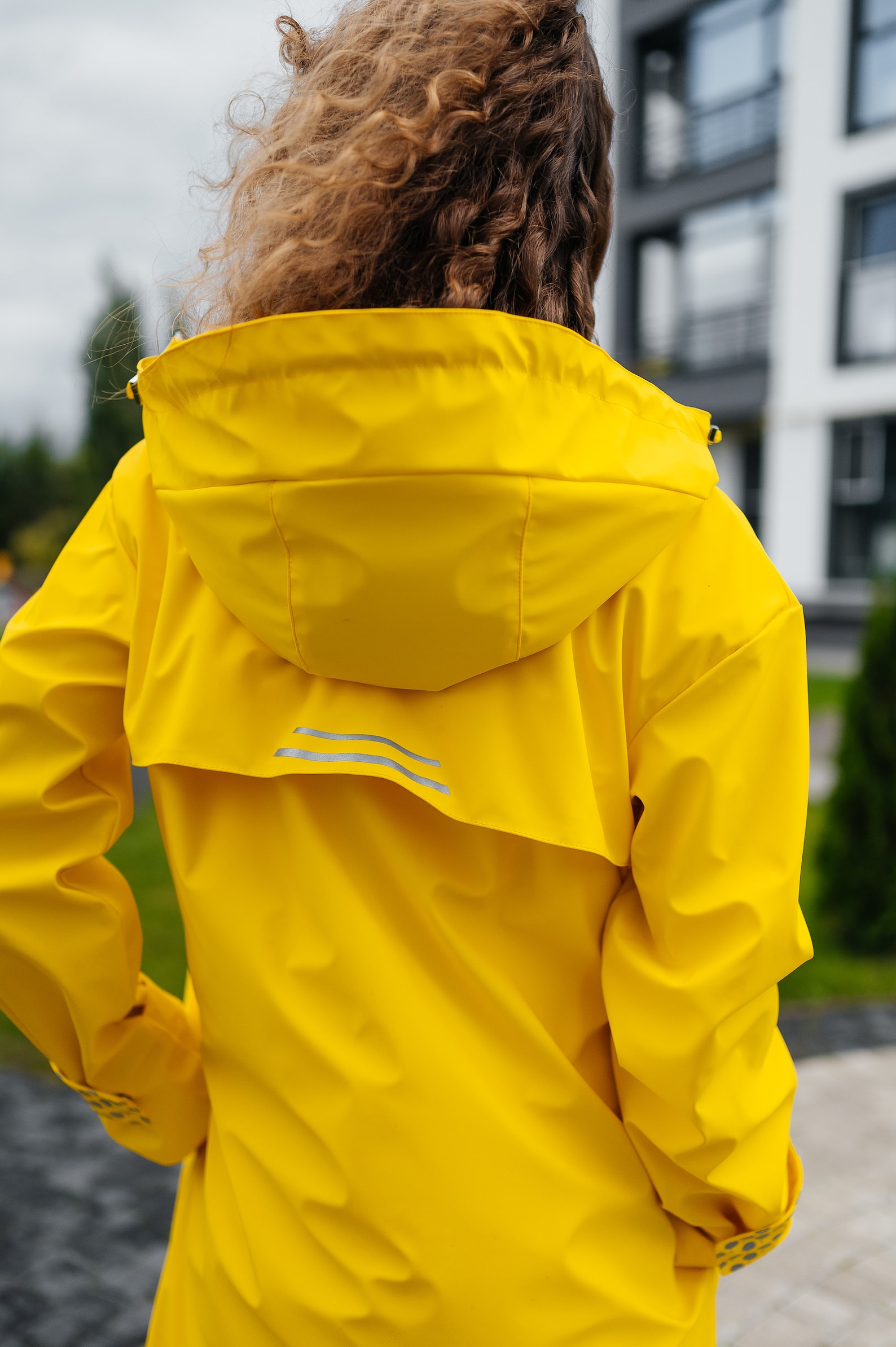 Travel Raincoat Women's Yellow Raincoat Premium Quality Water Resistant