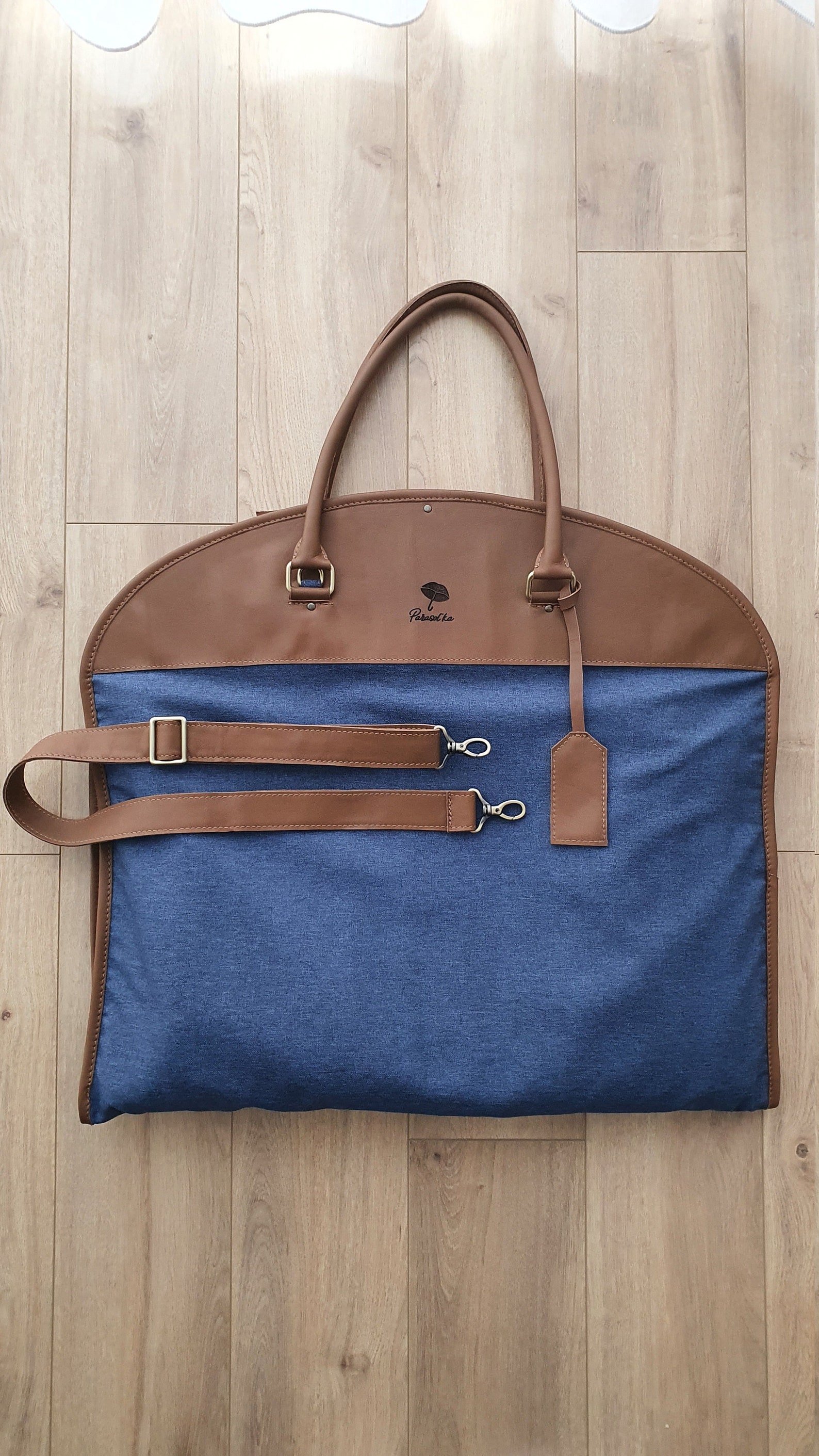 Personalized Garment Bag Brown Leather Travel Unisex Gift Etsy