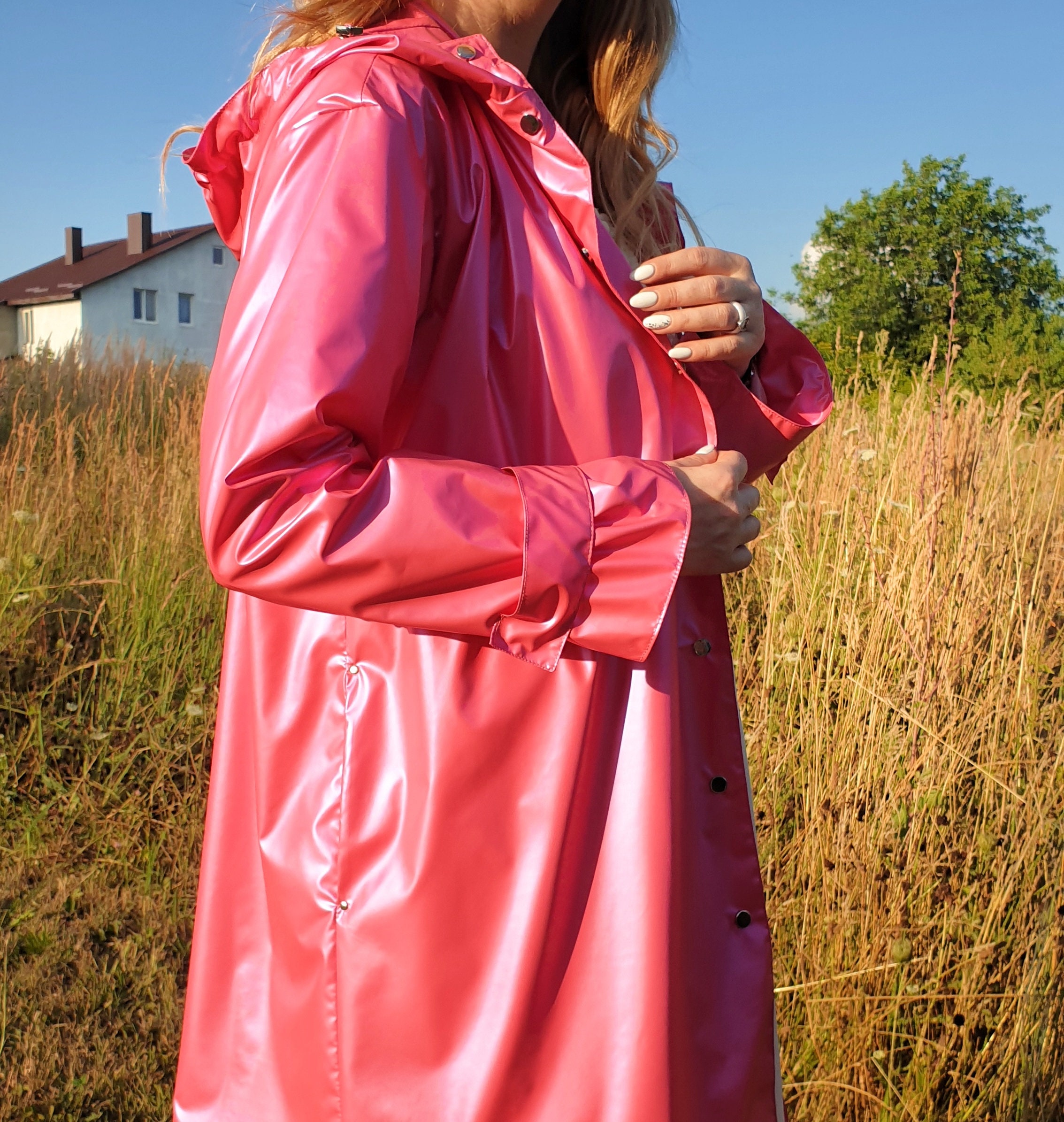 Amazing Pink Women's Raincoat Premium 