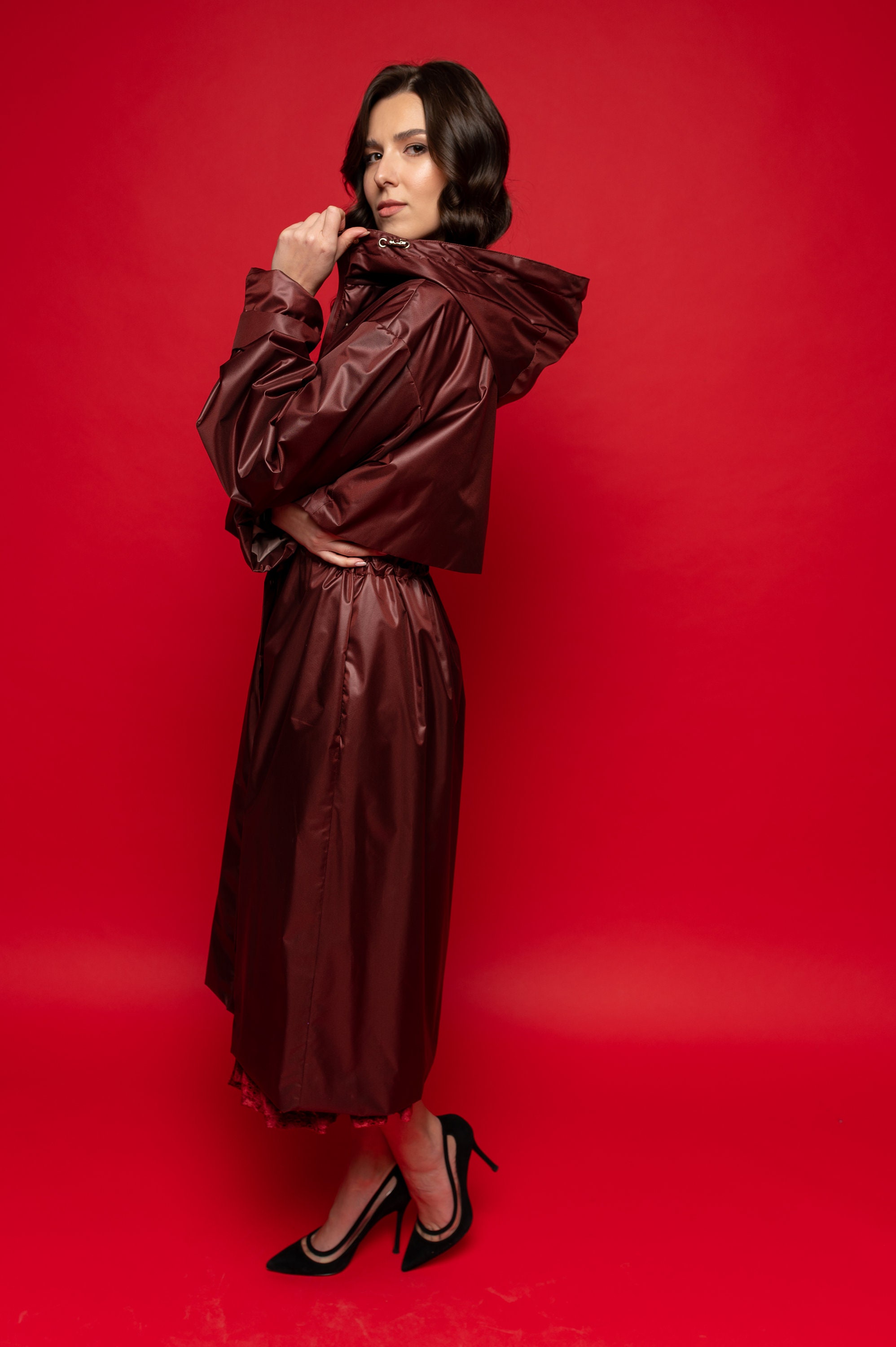 TRENDYOL Damen Trenchcoat – Langer Mantel, Wasserabweisend, 110 Cm Länge, 100% Polyester