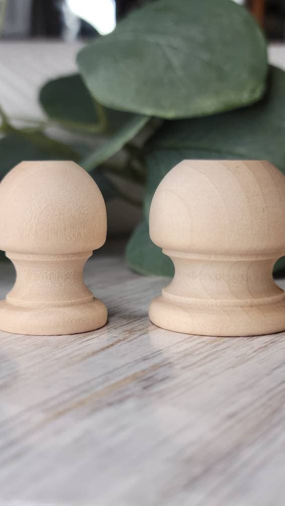 Dowel Caps Wood Dowel Rod Finials, 11/16 Inch Tall, 1/2 Hole Etsy UK