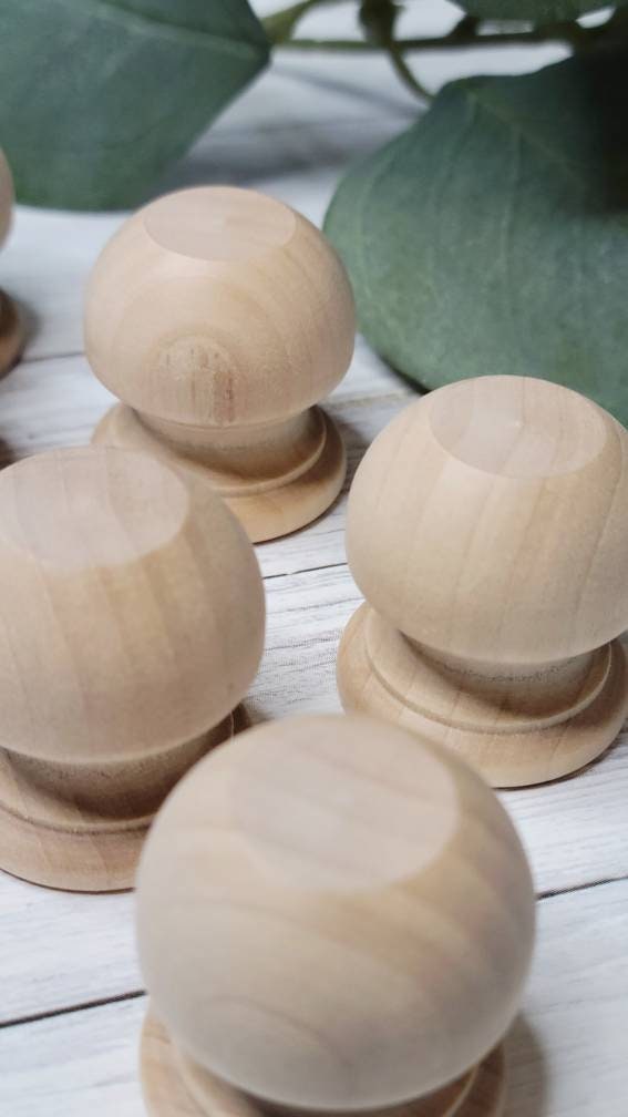 Dowel Caps Wood Dowel Rod Finials, 11/16 Inch Tall, 1/2 Hole Etsy UK