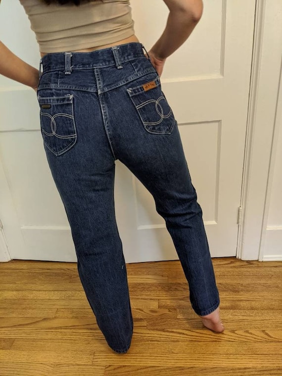 Vintage Tour De France High Rise Blue JEANS high w