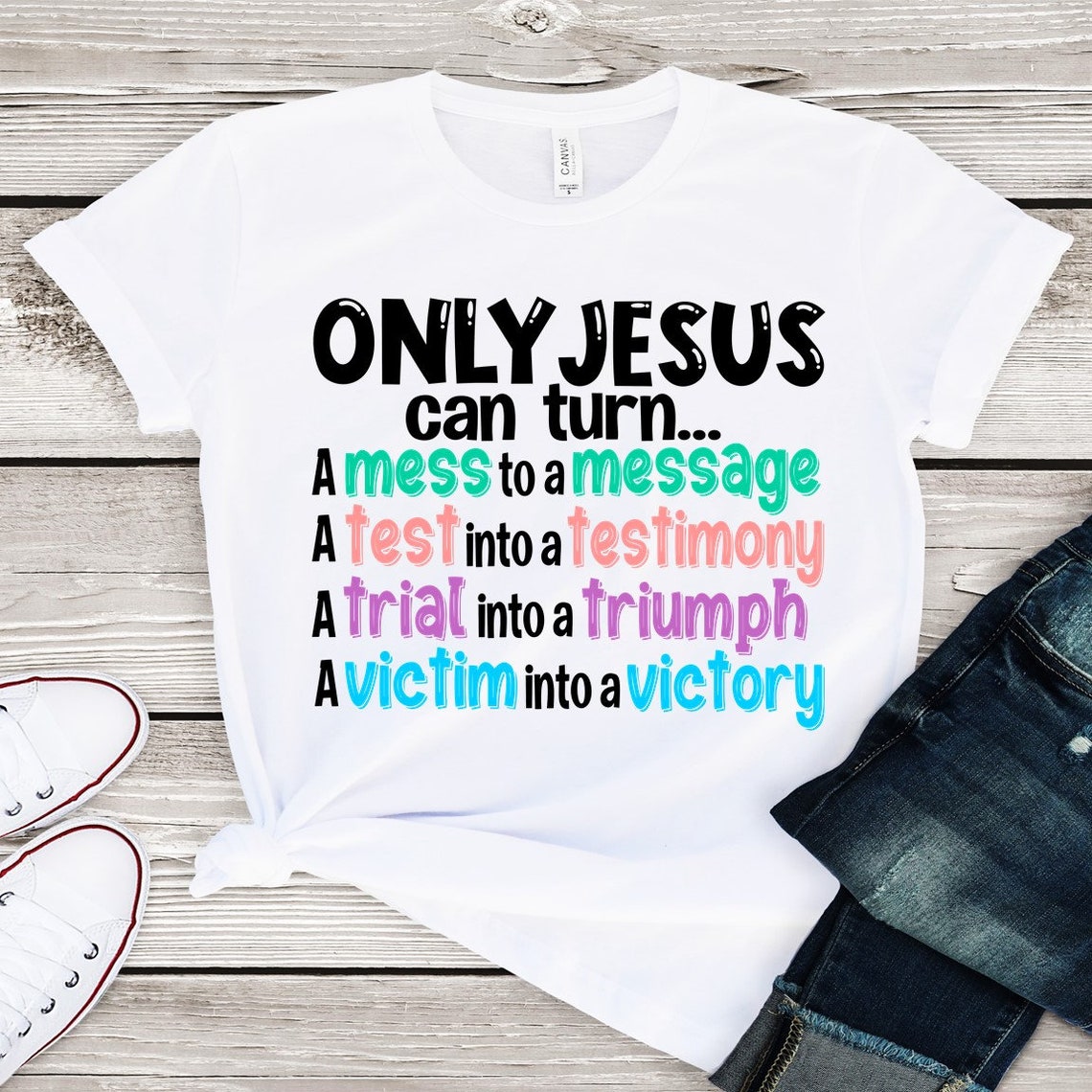 Mess. Message Test.. Testimony Victim.. Victory T-shirt | Etsy