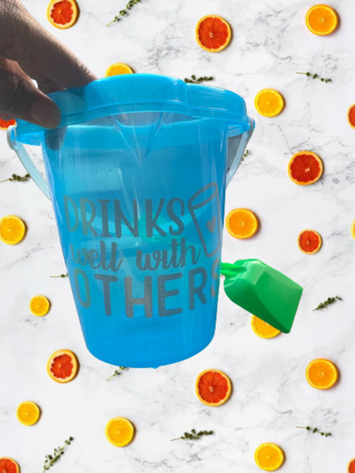 Personalized Cocktail Sand Buckets Beach Pail Drink Bucket Etsy