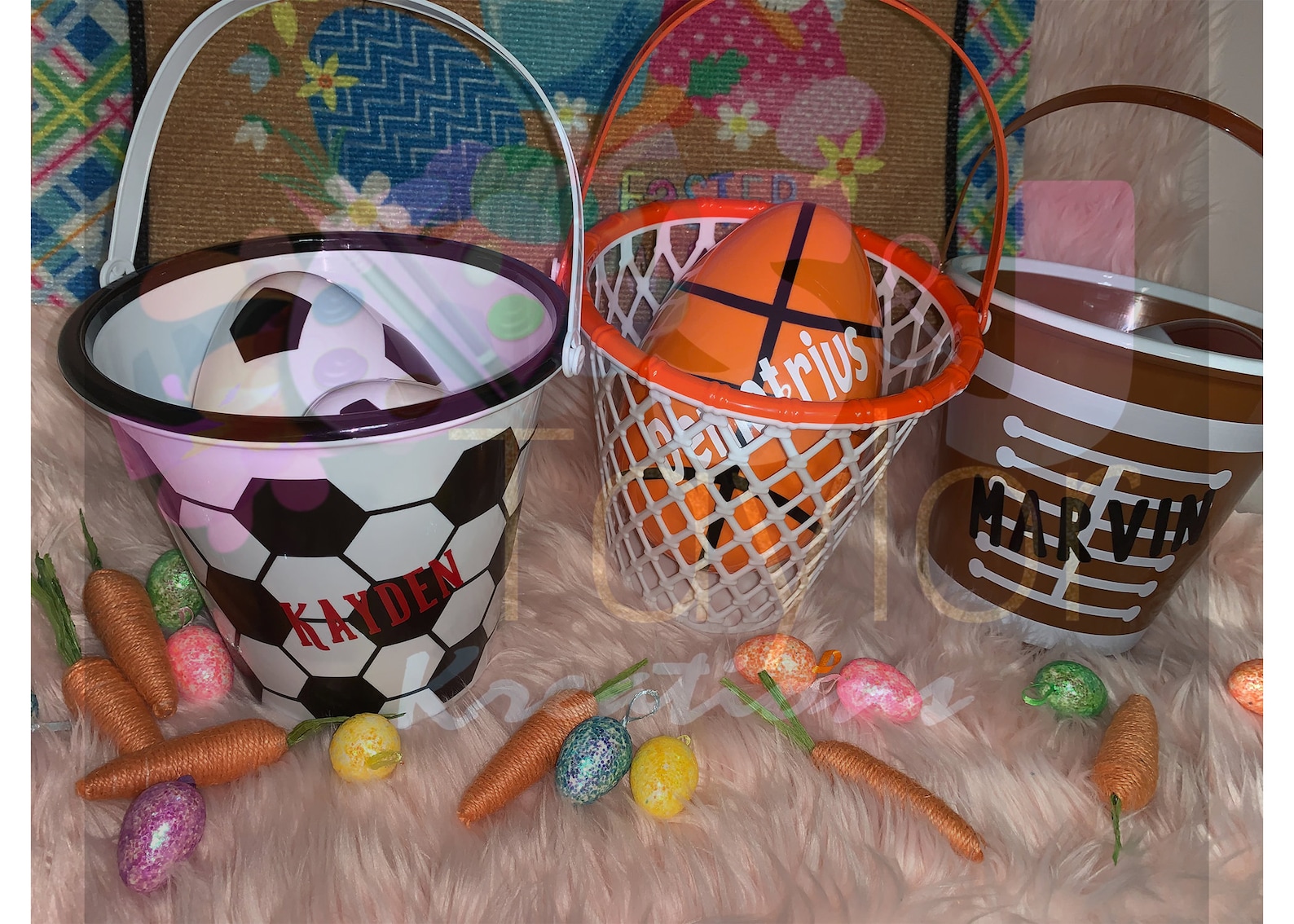 Sports Easter Basket Basketball Easter Basket Football Etsy
