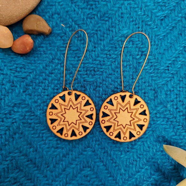 Mandala Star Earring