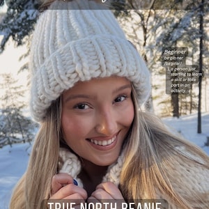 True North Chunky Beanie Downloadable Knitting Pattern