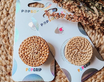Rattan Popsocket/Kindle Grip