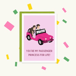 Lustige Karte - passagier Prinzessin - Lustige Karte für Sie - passagier Prinzessin Geburtstagskarte - passagier königin - prinzessin karten - lustige karten