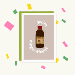 Magnum Tonic Wine Card - Jamaican Card - Jamaican Magnum Card - Wray and Nephew - Magnum Drink - Magnum Tonic Wine - Maggy - Tonic Wine Card