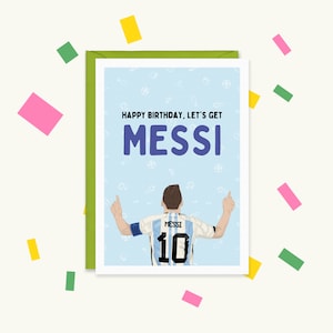 Lionel Messi Card - Argentina 2022 World Cup - Messi Card - Messi World Cup - Messi Birthday Card - Messi Birthday - Messi Celebration Card