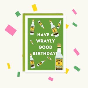 Wrayly Amazing - Wray en neefjes verjaardagskaart - Jamaicaanse kaart - grappige Jamaicaanse kaart - Wray en neef - rumkaart - witte rumkaart