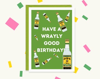 Wray & Nephew Rum Birthday Card - Funny Jamaican Card