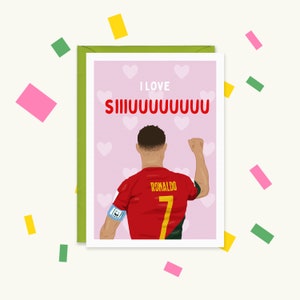 Carte Cristiano Ronaldo - Coupe du monde Portugal 2022 - Carte Ronaldo - Coupe du monde Ronaldo - Carte Ronaldo Saint Valentin - Ronaldo Saint Valentin