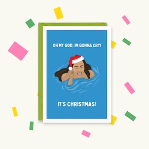 Funny Kim Kardashian Christmas Card - Kim K - Kardashians - Kylie Jenner - Kim Kardashian - The Jenners - The Kardashians - Kris - Khloe