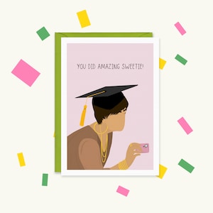 Graduación de Kris Jenner - Kris Jenner - Lo estás haciendo increíble, cariño - Mejor amiga - Kardashian - Tarjeta divertida - Tarjeta de celebridad