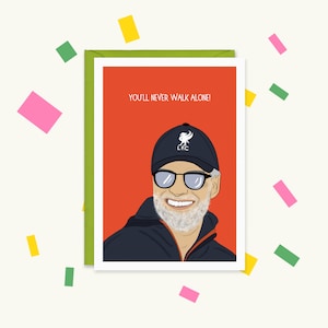 Tarjeta del Día del Padre de Klopp - Tarjeta del Liverpool - Tarjeta de fútbol del Liverpool - Liverpool - Tarjeta de felicitación de Jurgen Klopp - Tarjeta de Jurgen Klopp