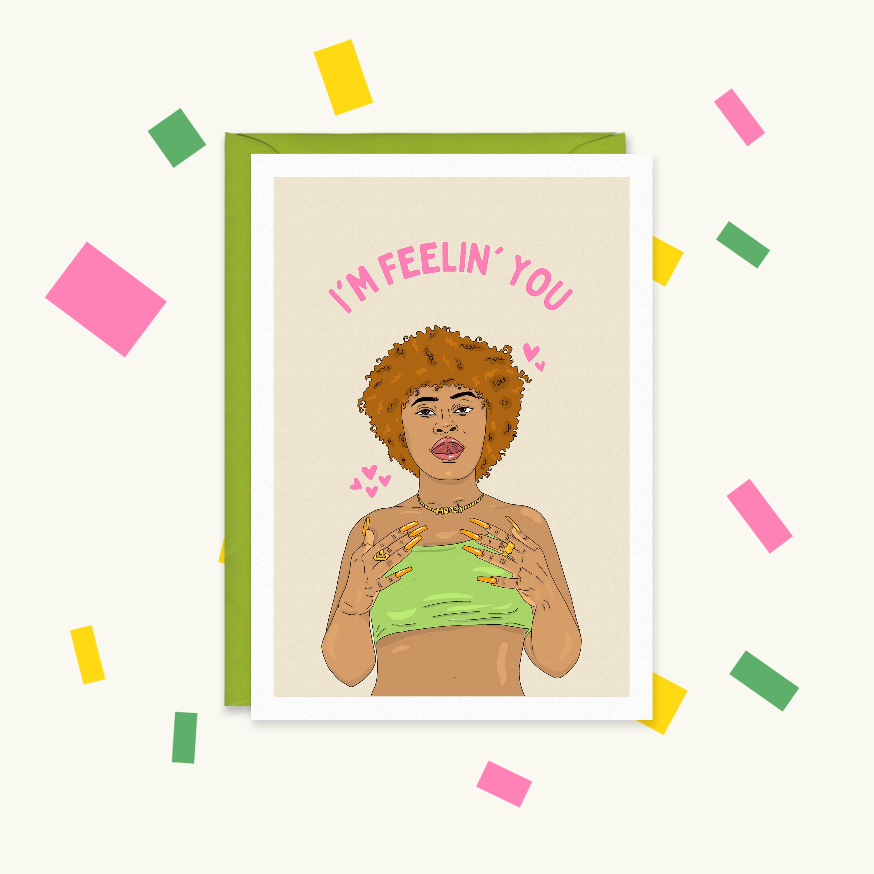 Happy Birthday To My Fave Munch - Ice Spice Inspired Greeting Card