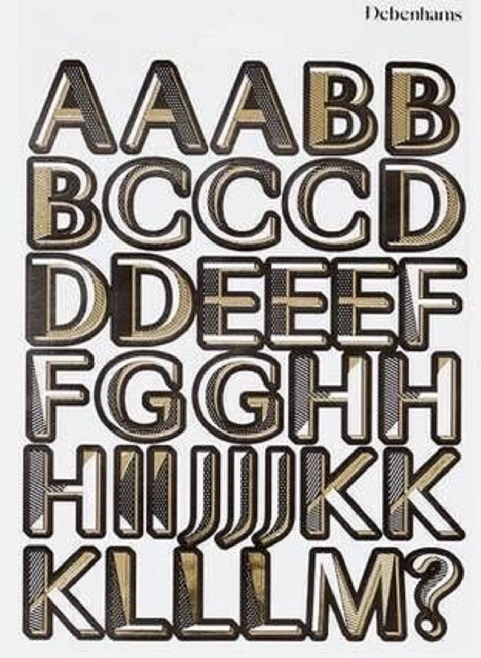 Large Alphabet Stickers Elegant Letters and Symbols, Ideal for  Scrapbooking, Decoration, General Crafts and More 