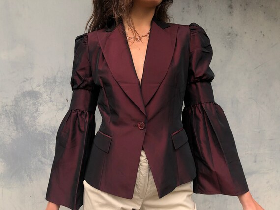 Gianfranco Ferre Vintage Burgundy Jacket Made in I