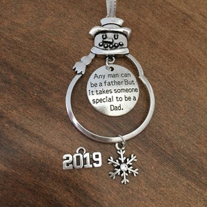 Special Dad Christmas Ornament, Any Man Can Be A Father, Christmas Ornament, Christmas Ornament for a Dad, # 1 Dad Ornament