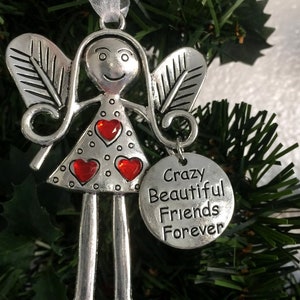 Crazy Beautiful Friends Forever,  Ornament, Best Friends, Friendship Gift, Funny Gift