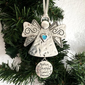 Angel Ornament Mother Daughter Gift Mother and Daughter Christmas Ornament Mother-Daughter Christmas Ornament Angel Christmas Ornament