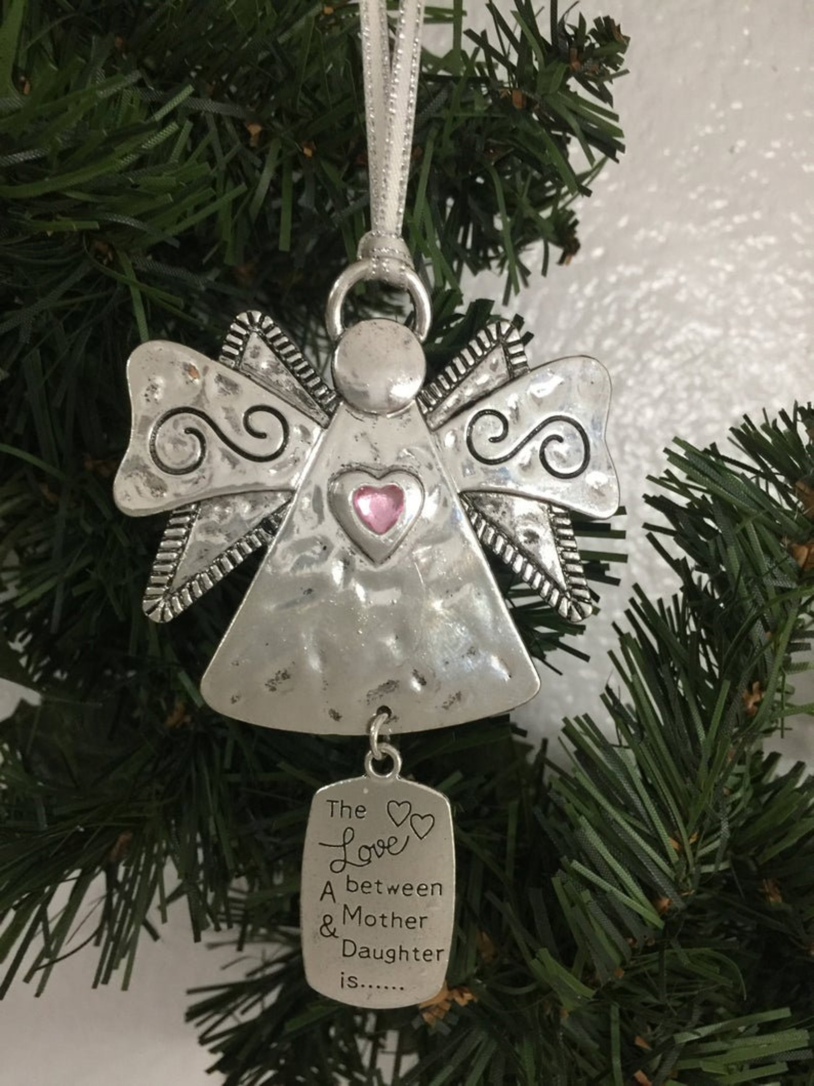 Mother Daughter Ornament Angel Christmas Ornament Mother and Etsy
