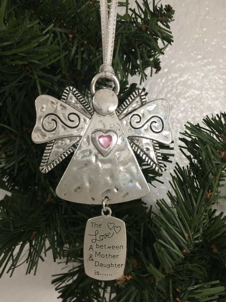 Mother Daughter Ornament Angel Christmas Ornament Mother and - Etsy UK