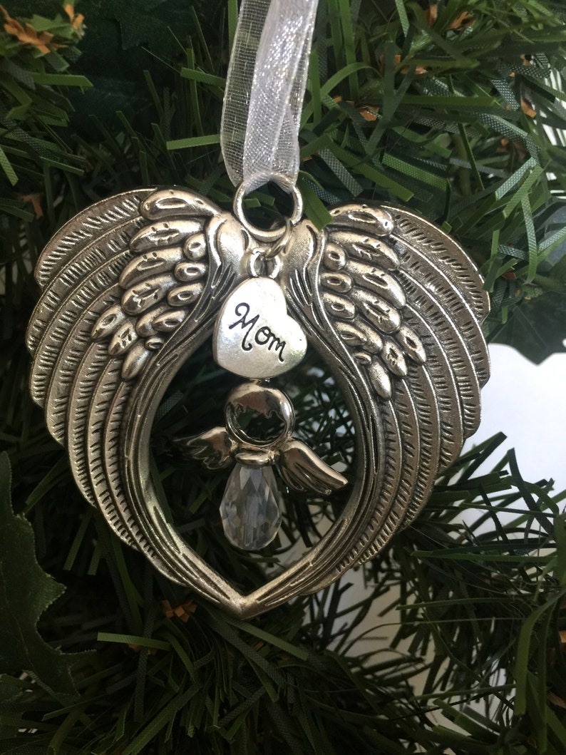 Memorial Ornament Crystal Angel Christmas Ornament Mother | Etsy