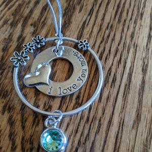 I Love You More Angel, Angel Christmas Ornament, Valentines, Birthday, or Anniversary Gift, Infinity/Love Gift, Car Rear View Mirror Charm