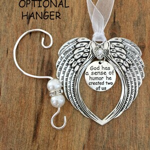 Ornament for Twins, Twins Christmas Angel Ornament, Gift for Twins, Twin Christmas Ornament