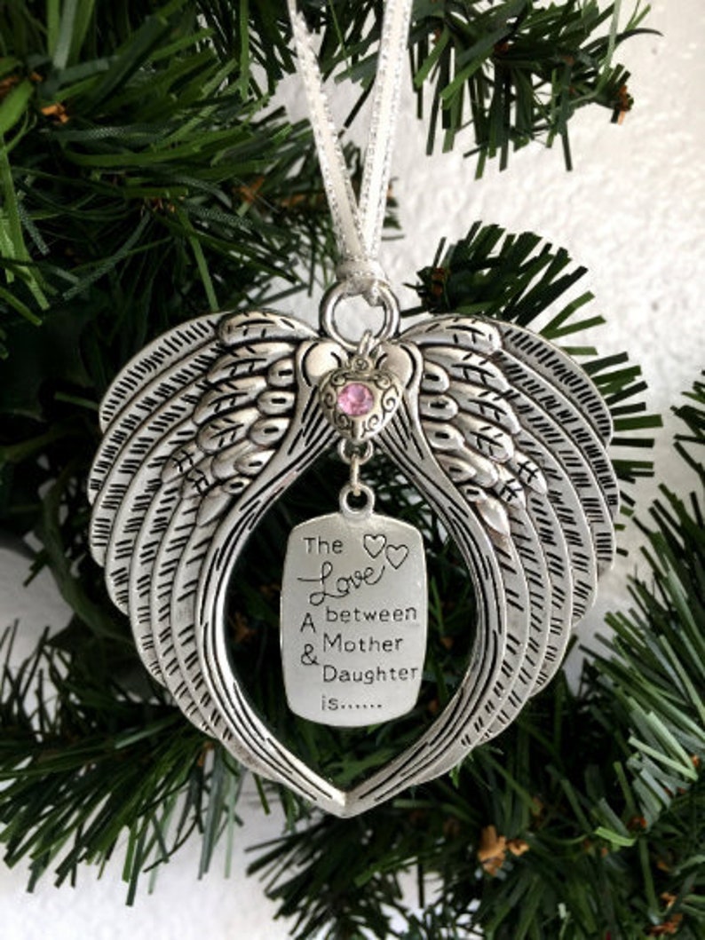 Mother and Daughter Christmas Ornament the Love Between a - Etsy