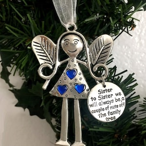 Sister to Sister We Will Always Be, A Couple of Nuts Off The Family Tree, Sister to Sister Christmas Ornament
