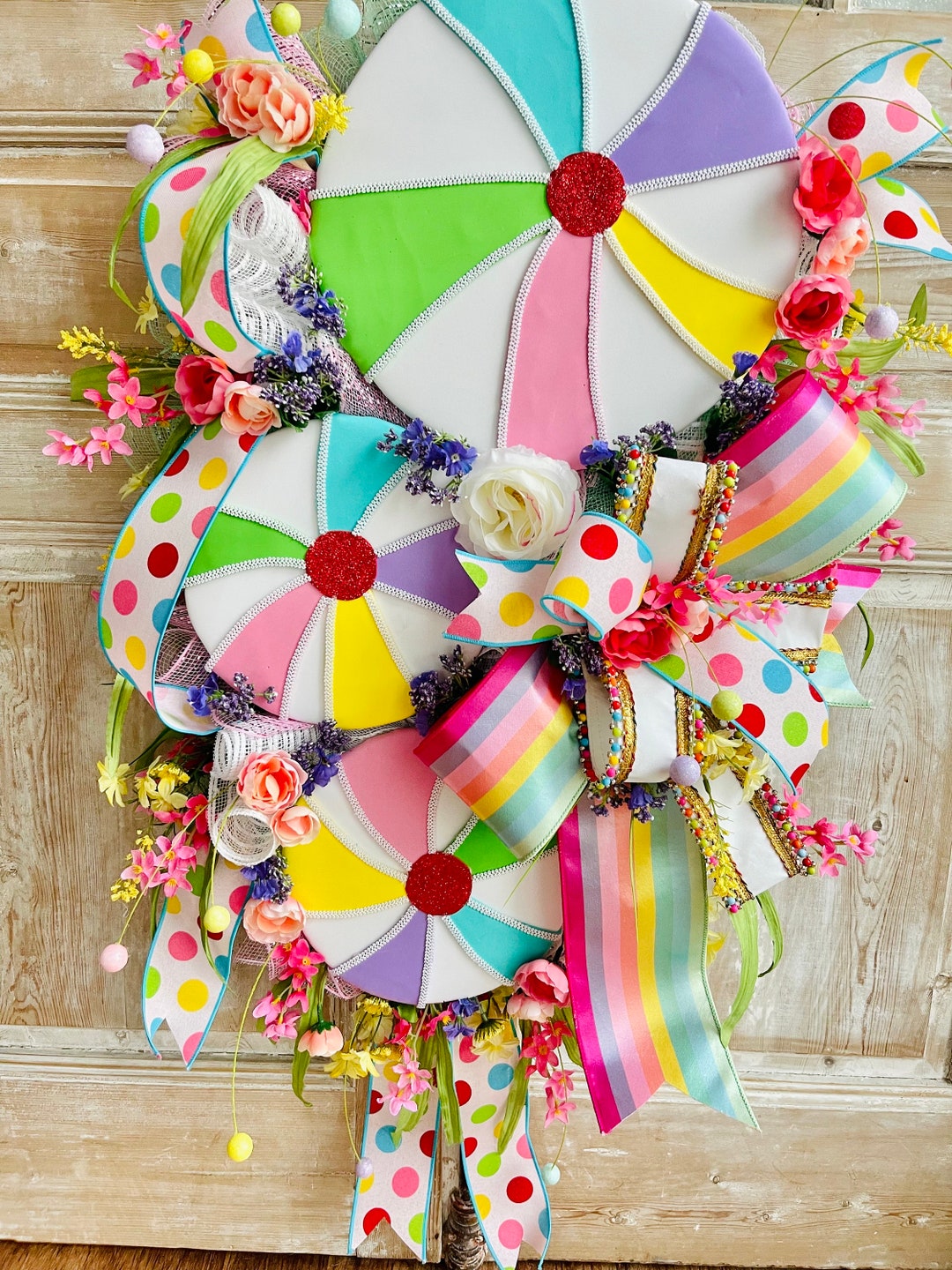 Beach Ball Wreath, Pool Wreath, Summer Wreath, Beach House Wreath