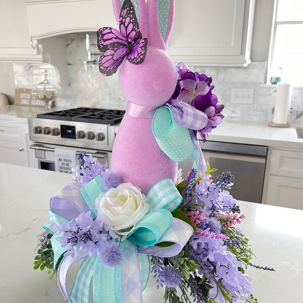 Butterfly Bunny Centerpiece, Easter Centerpiece, Easter Arrangement, Spring Floral Centerpiece, Spring Decor,