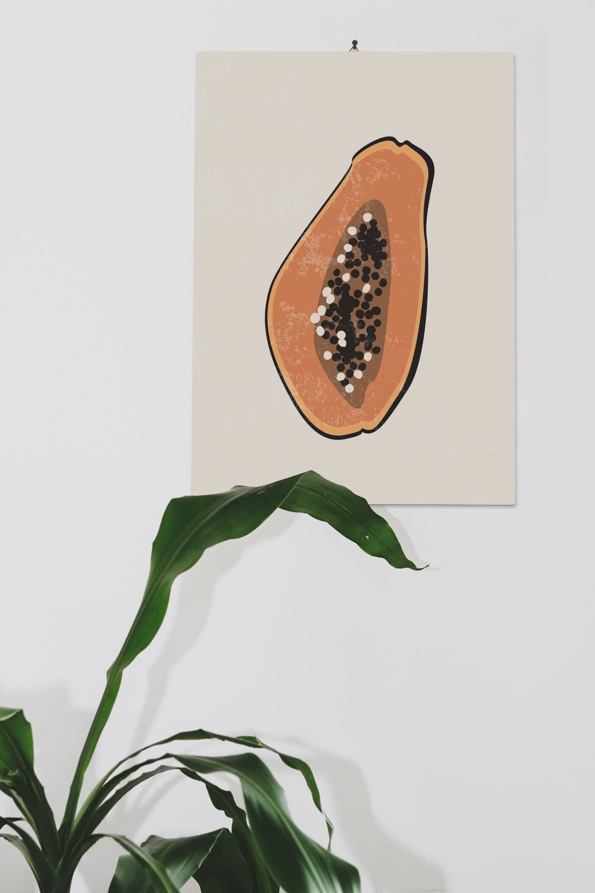 Papaya Wall Art INSTANT DOWNLOAD Papaya Print Kitchen Etsy