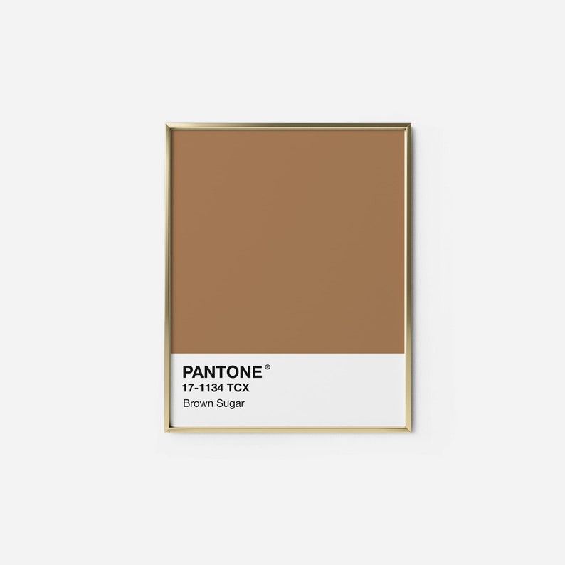 Pantone Brown Sugar Print INSTANT DOWNLOAD Pantone Brown | Etsy