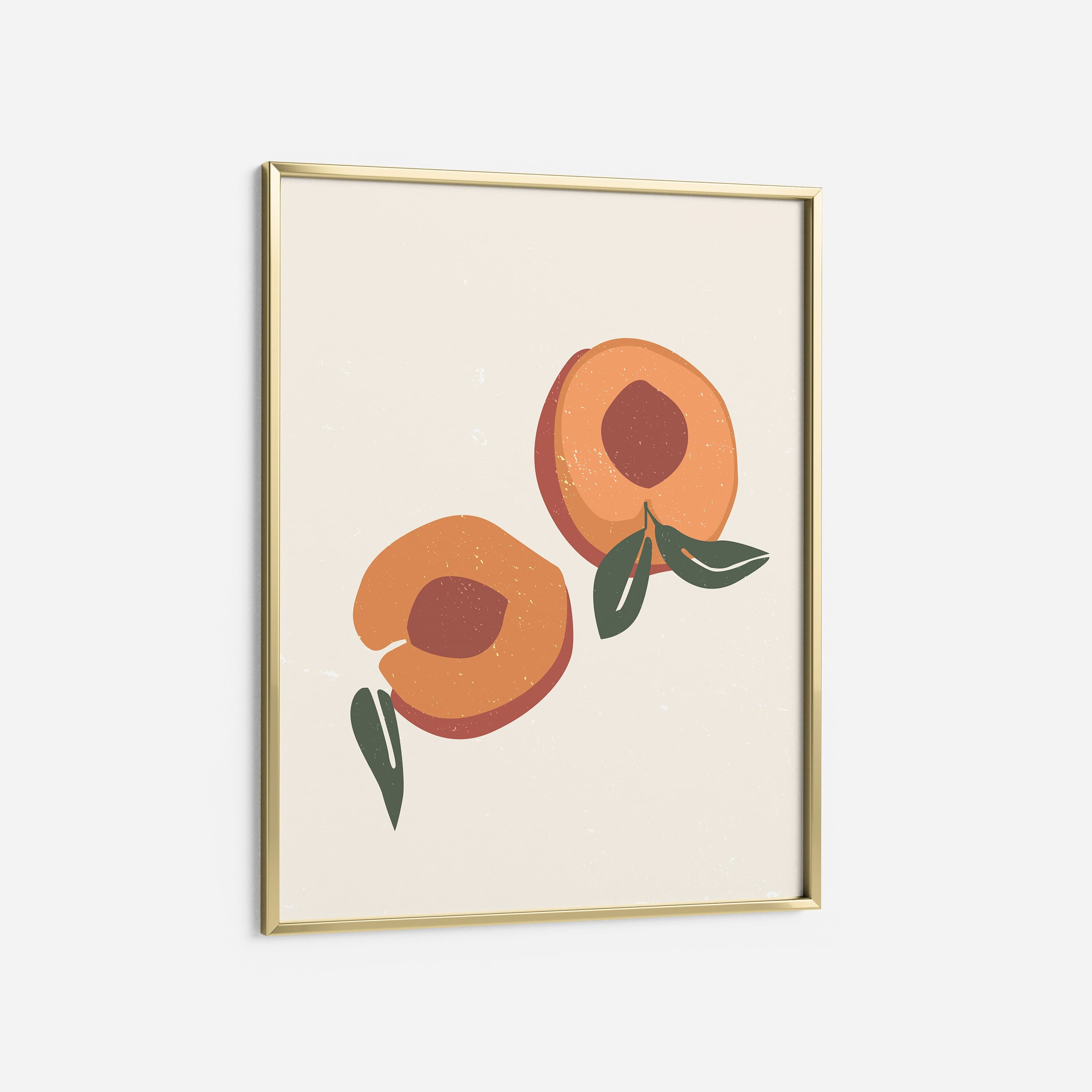 Peaches Wall Art INSTANT DOWNLOAD Peach Print Kitchen | Etsy