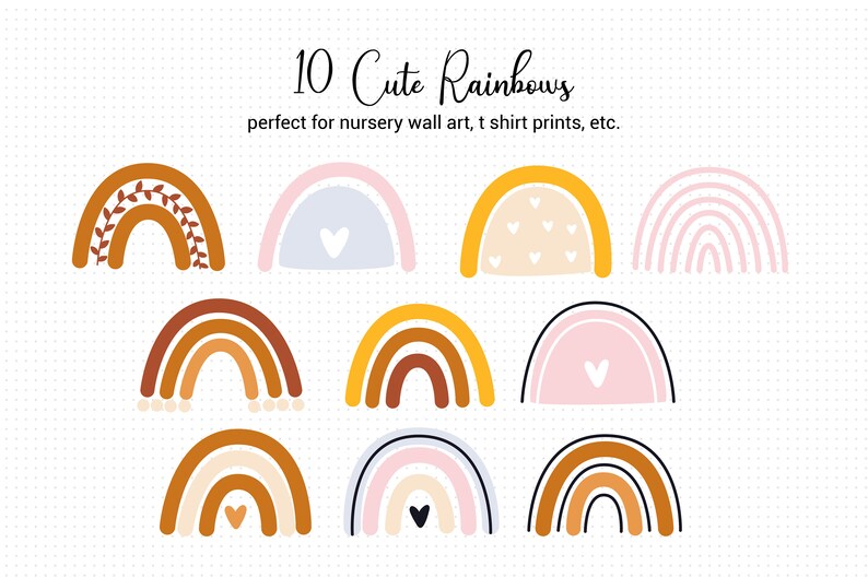 Baby shower clipart Baby svg Rainbow clipart Rainbow svg ...