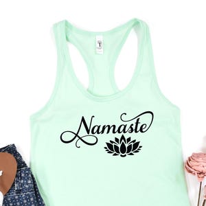 Yoga Namaste Tank Gifts, Yoga Lover Shirt, Fitness Tanks, Meditation Shirt, Yoga Clothing, Yoga Teacher Appreciation Tee, Yoga Gift For Her