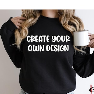 Custom Sweatshirt: Personalized Text, Photo, or Logo - Matching Gifts