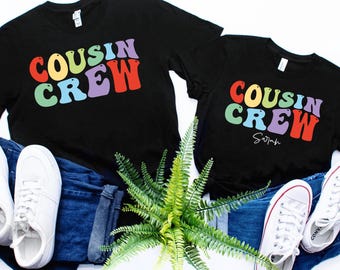 Cousin Crew Shirts: Retro Family Reunion Vacation Tees