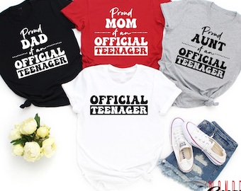 Official Teenager Birthday Shirt: Retro Matching Family Tee