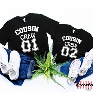 Cousin Crew Shirts: Custom Number, Family Reunion Vacation Tees, Making Memories Together, Christmas for Kids